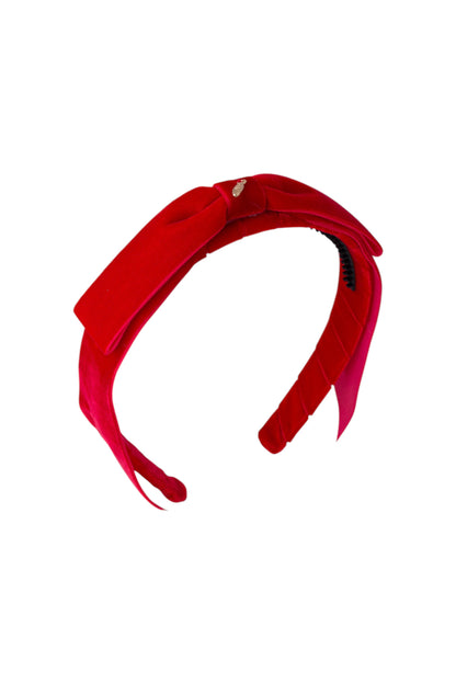 Matilda Velvet Headband - Red