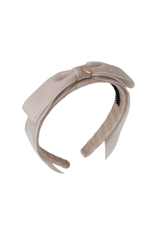 Matilda Velvet Headband - Taupe