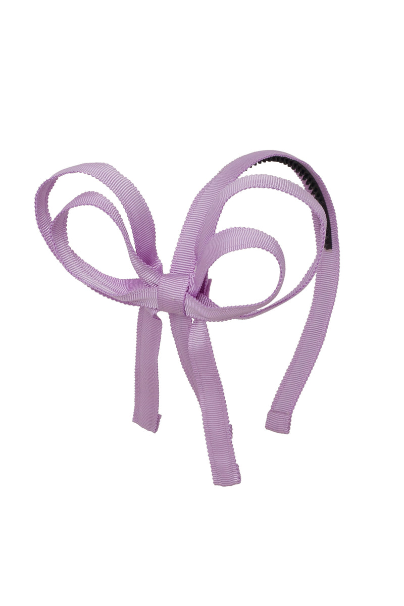 Orchid Butterfly Bow Headband - Light Orchid Lilac