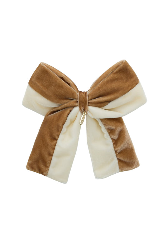 Pas De Deux Velvet Clip - Golden/Ivory