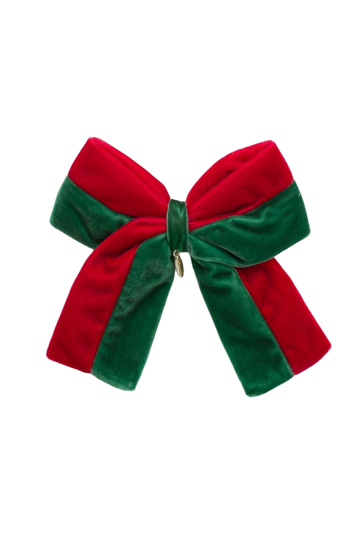 Pas De Deux Velvet Clip - Red/Emerald Green