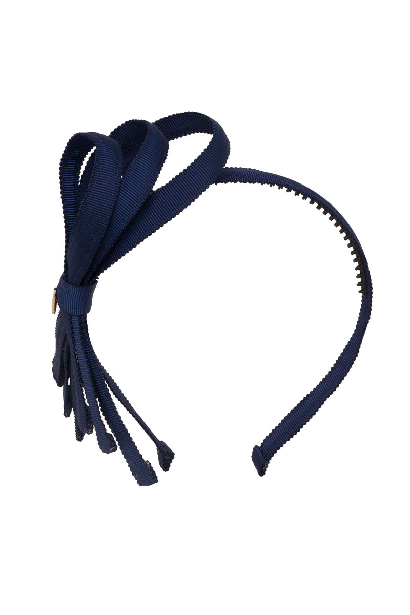Petersham Loops Headband - Navy