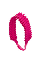 Pleated Palm Wrap - Hot Pink