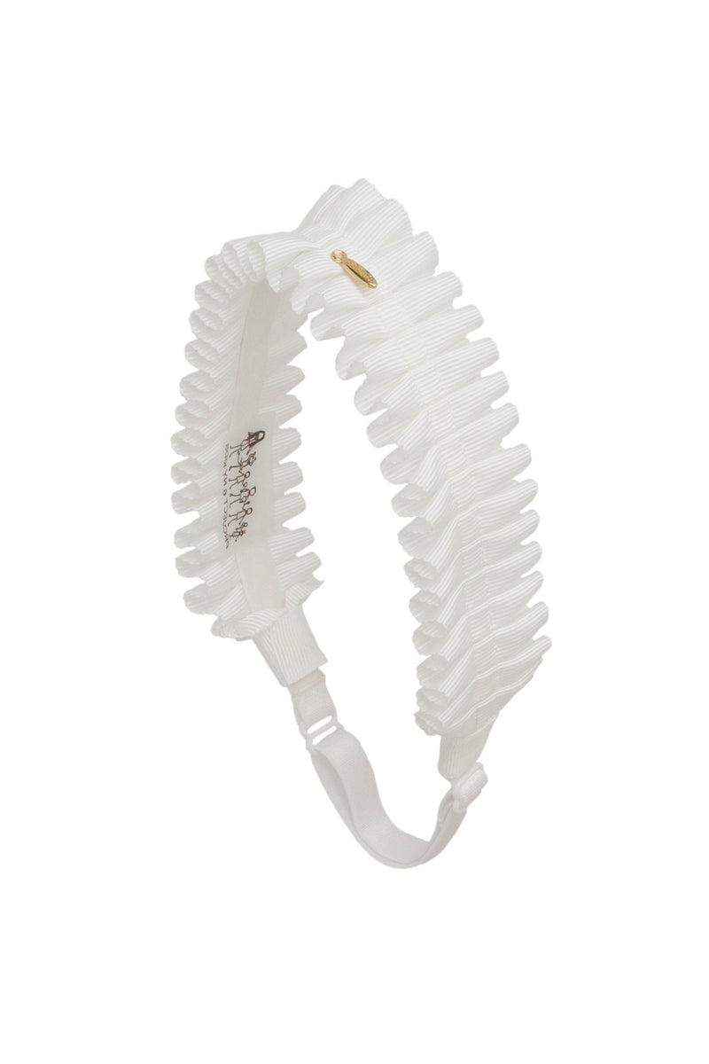 Pleated Palm Wrap - White