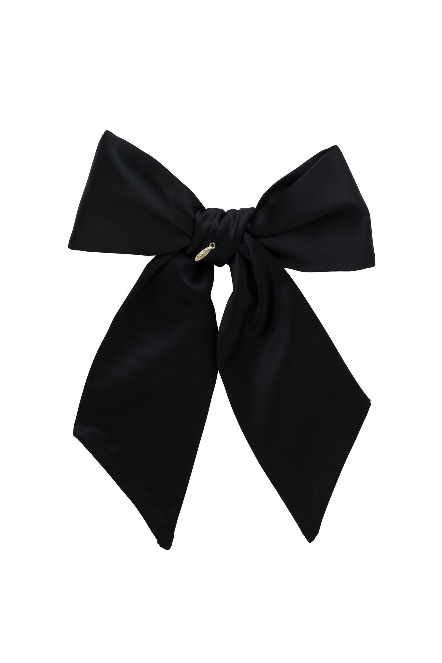 Prima Viscose Bow Clip - Black