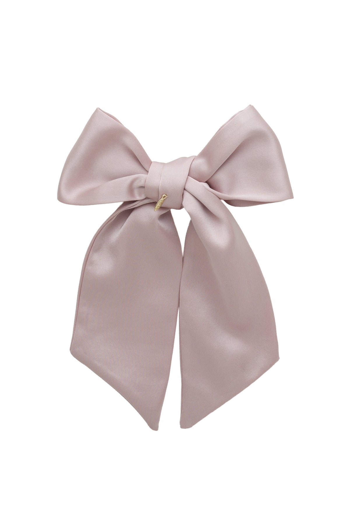 Prima Viscose Bow Clip - Vanilla Mauve