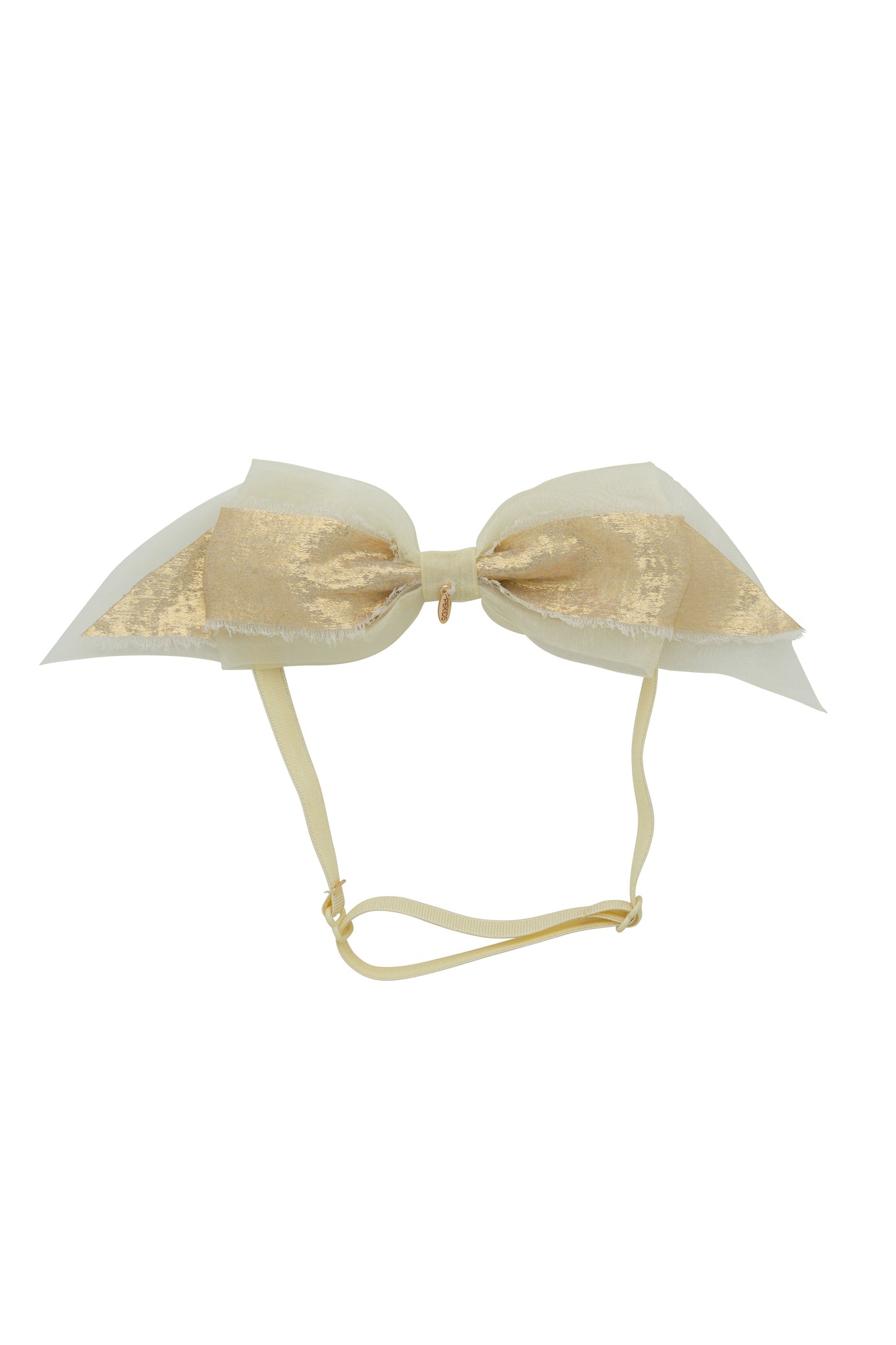 Primrose Bow Wrap - Ivory/Gold