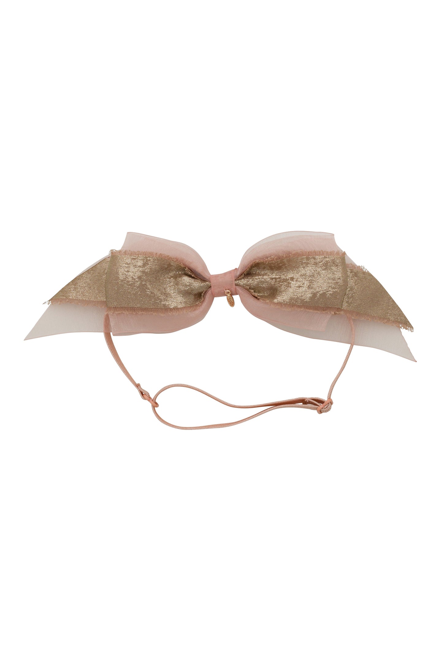 Primrose Bow Wrap - Sweet Nectar/Metallic