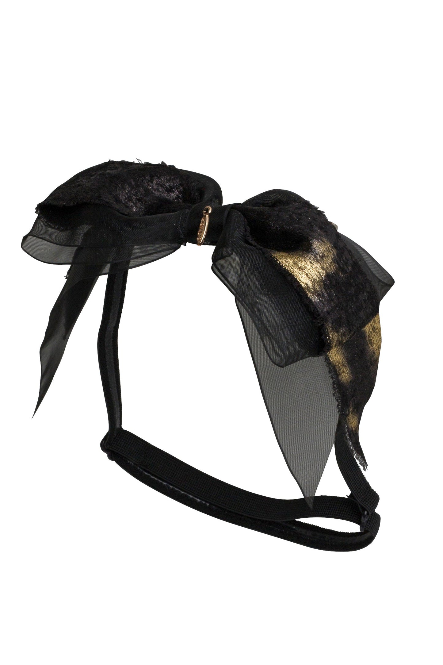 Primrose Bow Wrap - Black/Gold