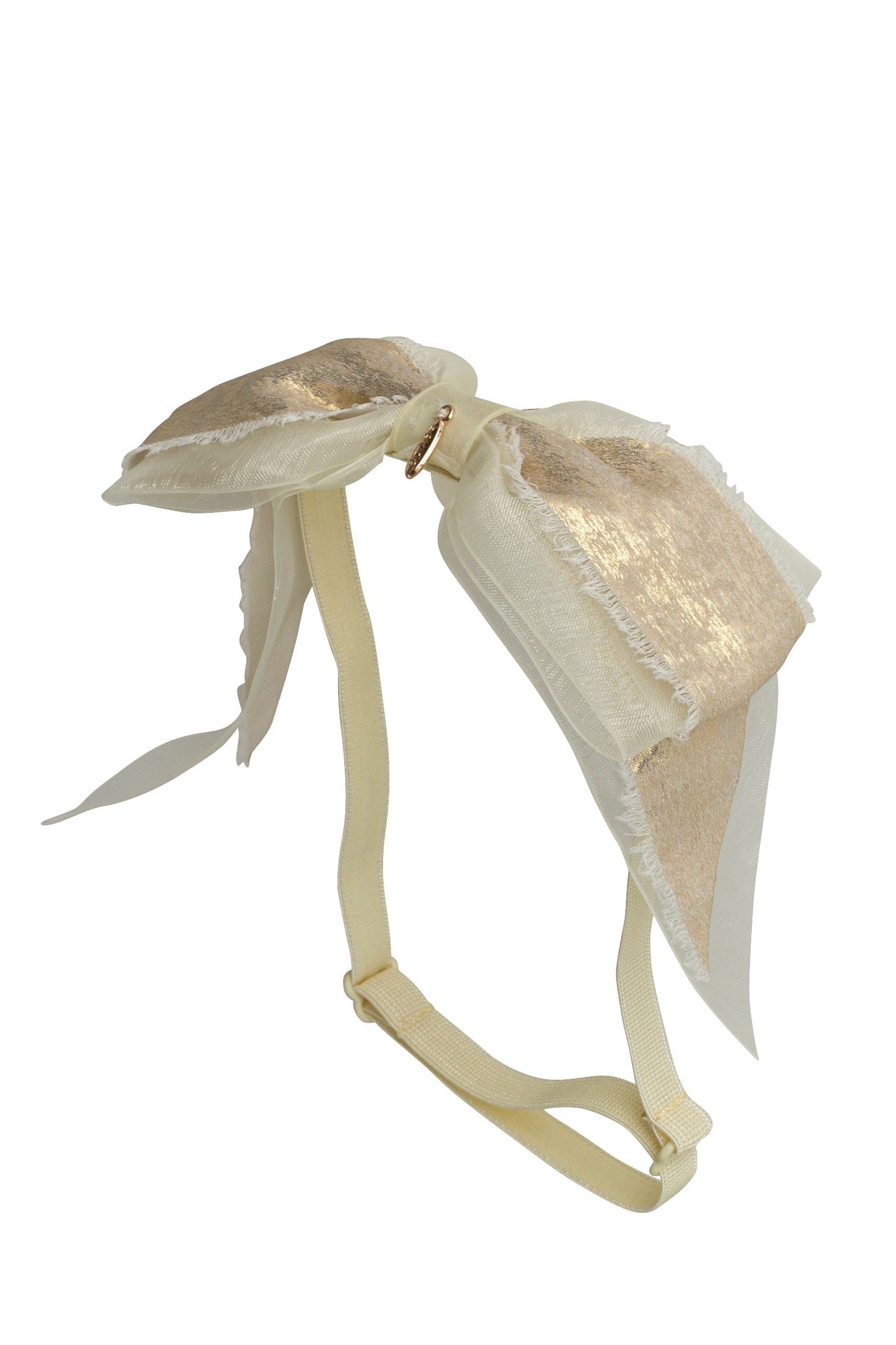 Primrose Bow Wrap - Ivory/Gold
