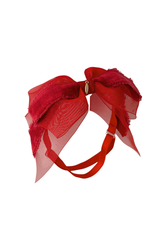Primrose Bow Wrap - Red (Handmade in the USA!)