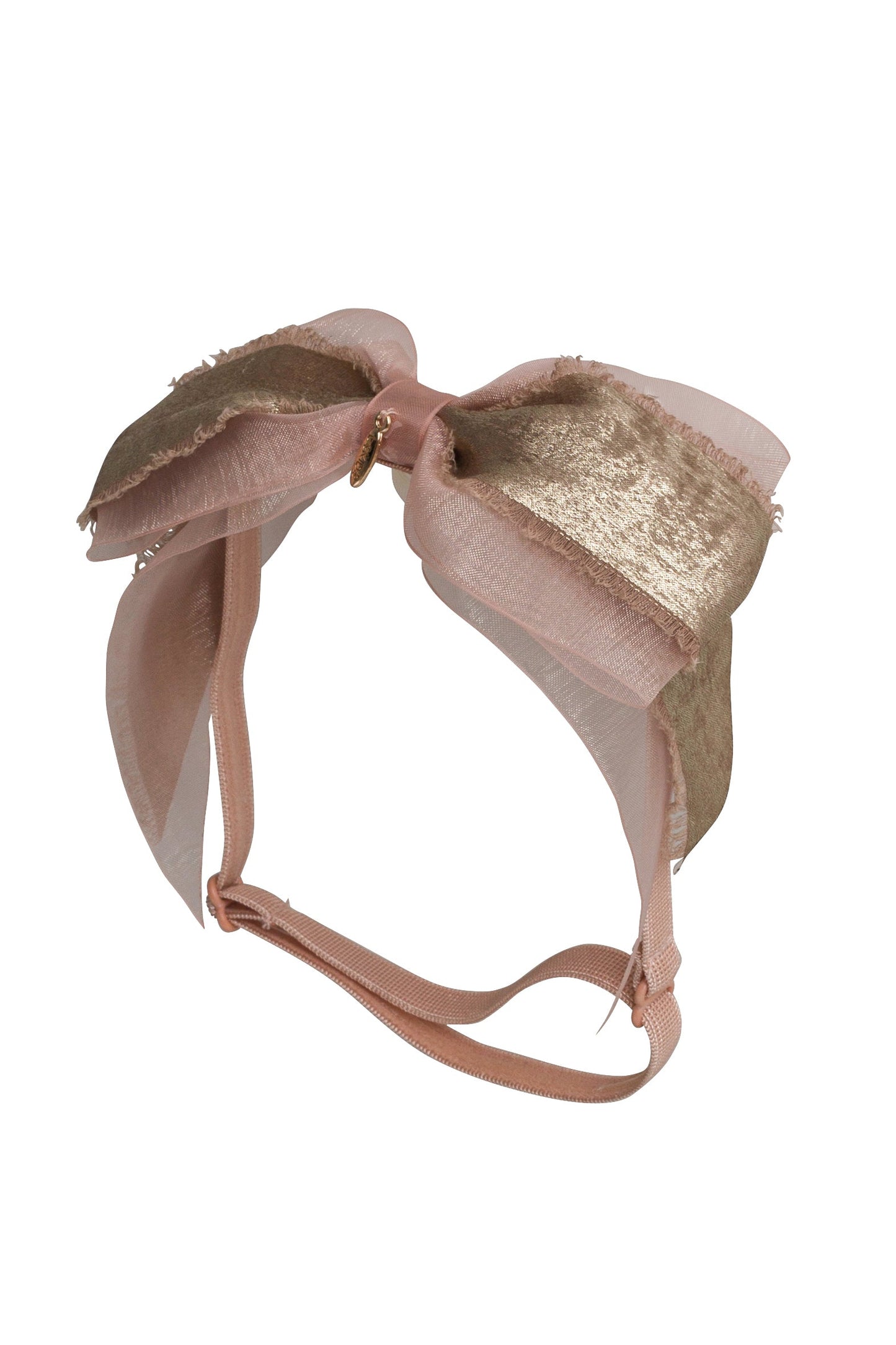 Primrose Bow Wrap - Sweet Nectar/Metallic