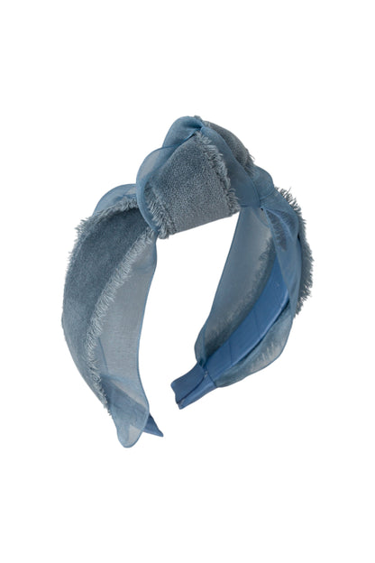 Knot Primrose Headband - Blue