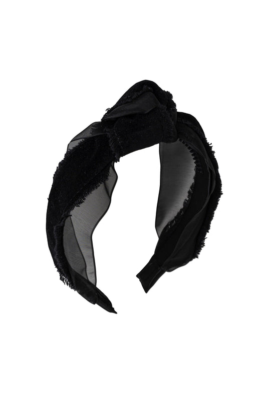 Knot Primrose Headband - Black