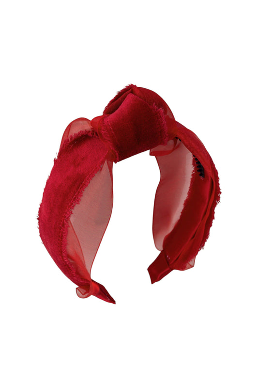 Knot Primrose Headband - Red