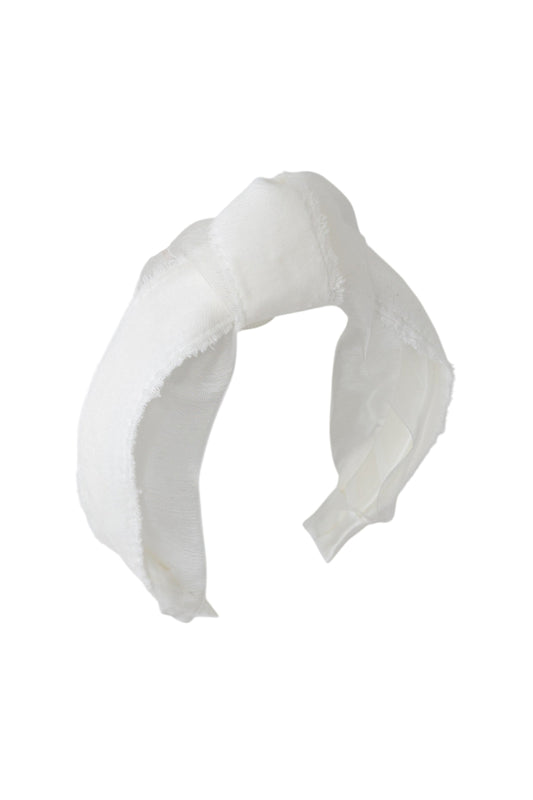 Knot Primrose Headband - White