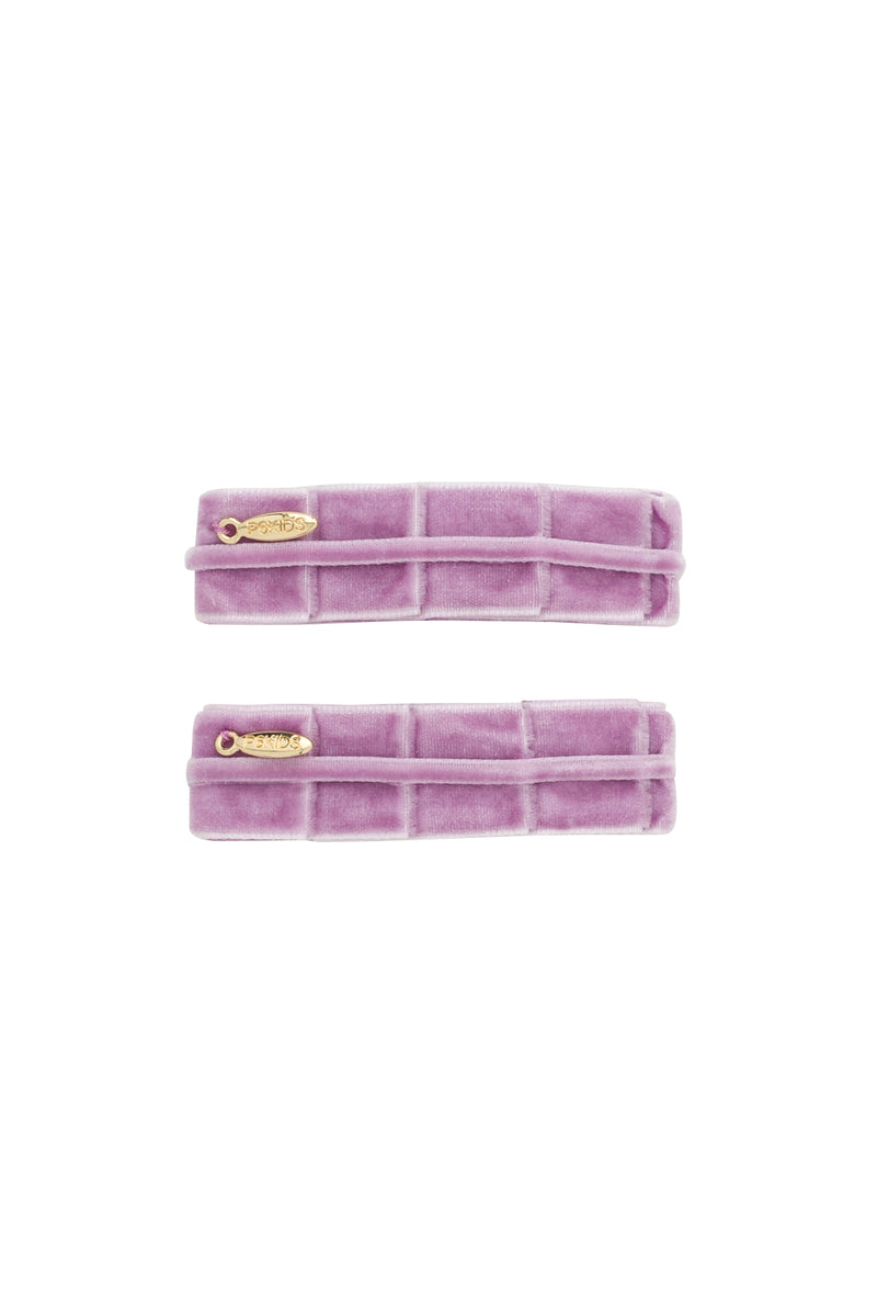 Pristine Pleats Clip Set of 2 - Lilac Purple