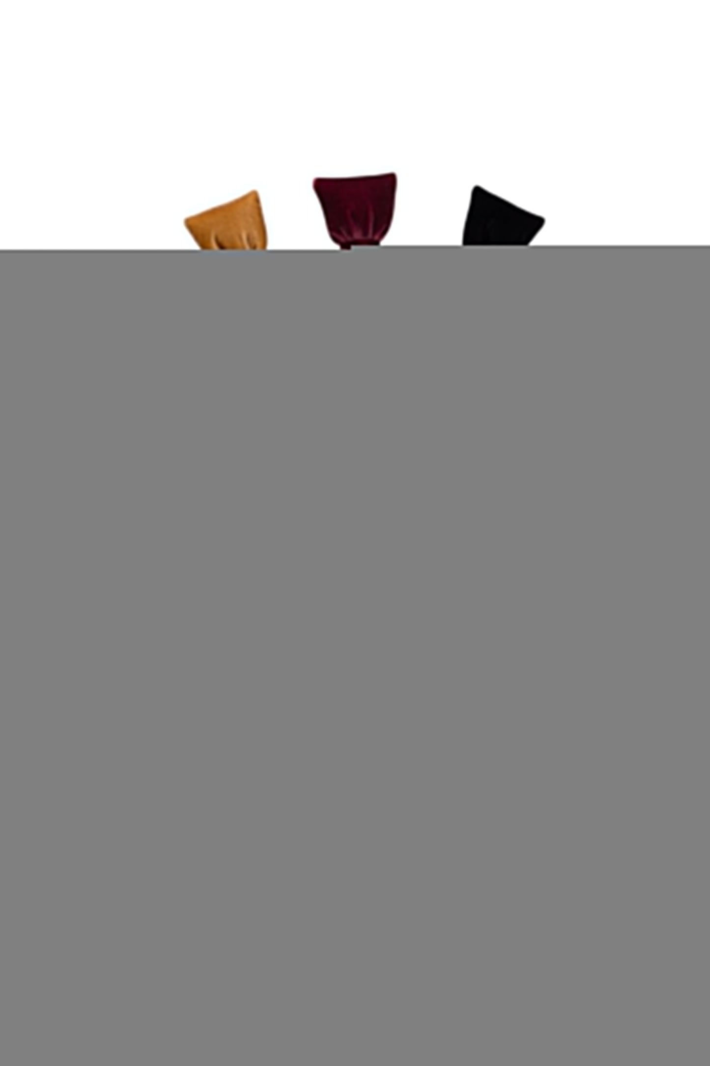 Petite Puffed Piggies - Burgundy