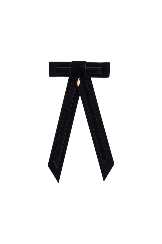 Rebecca Velvet Clip - Black