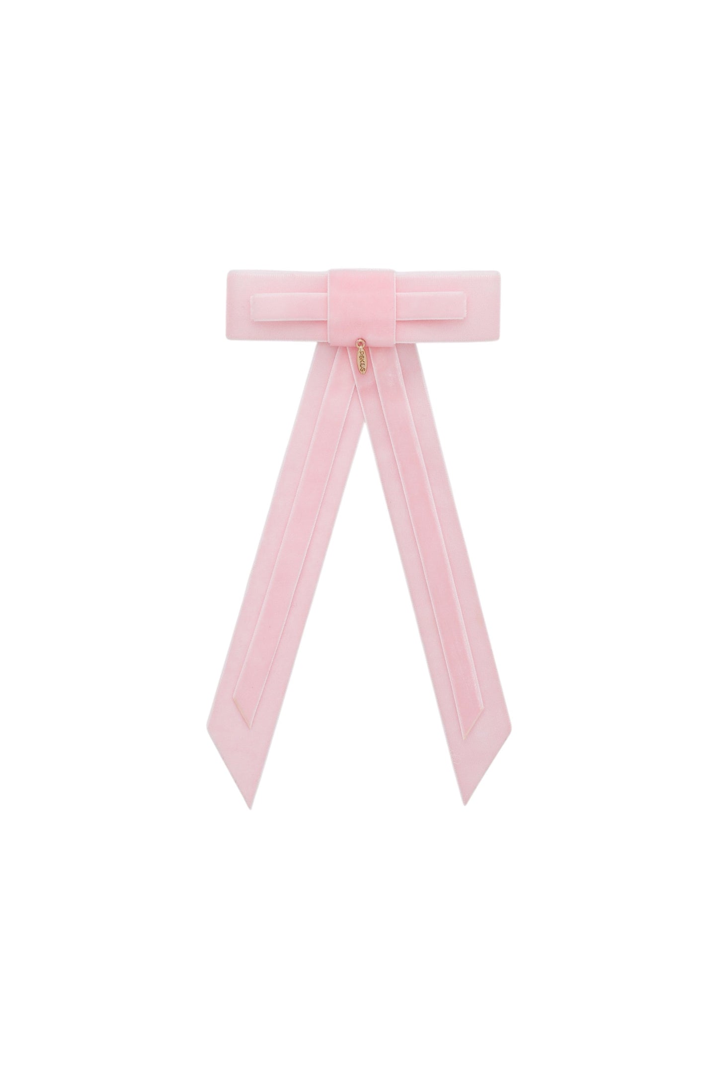 Rebecca Velvet Clip - Baby Pink