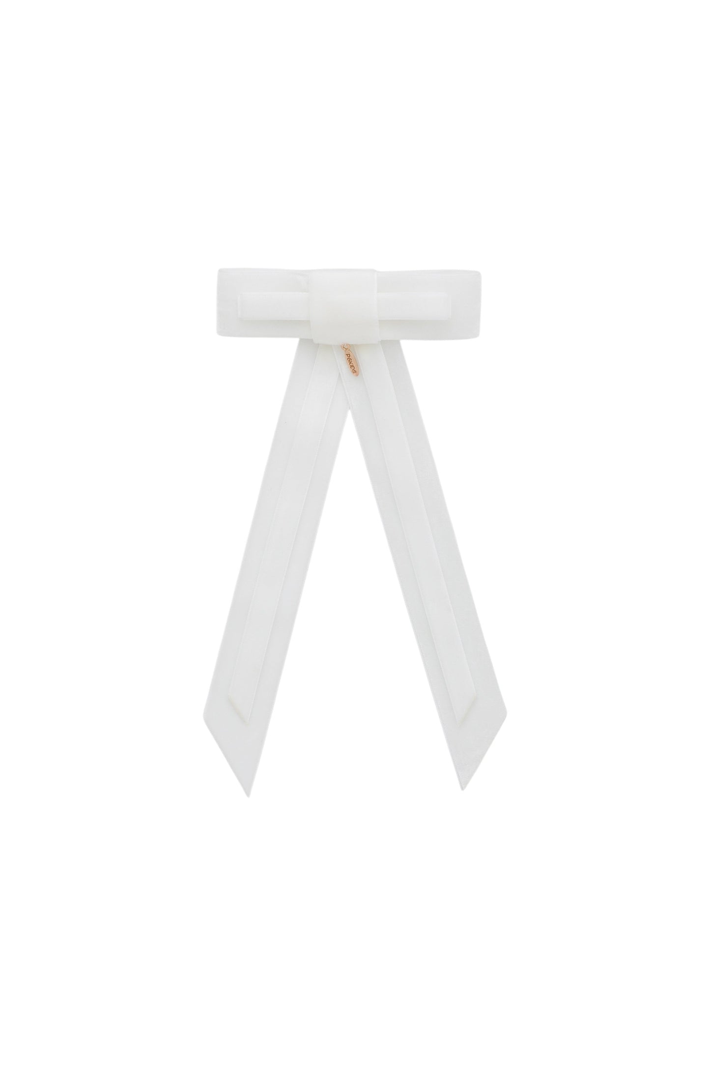 Rebecca Velvet Clip - White