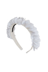 Sequin Blooms Headband - White