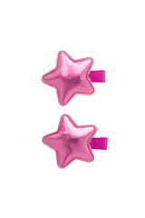 Star Clip Set of 2 - Hot Pink