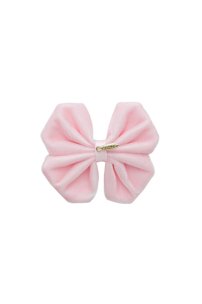 Tendu Butterfly Velvet Clip - Baby Pink