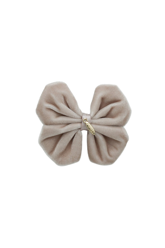 Tendu Butterfly Velvet Clip - Taupe