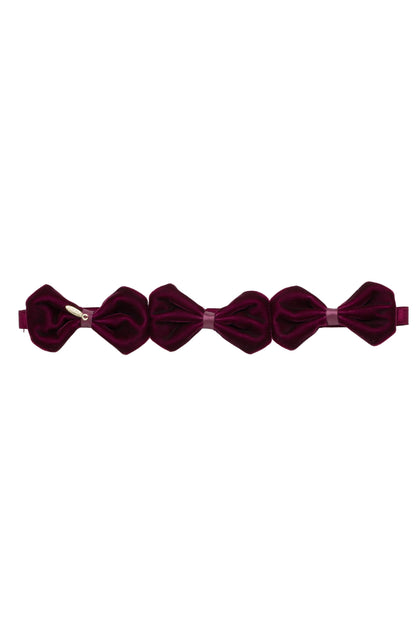 Tendu Velvet Wrap - Burgundy Wine