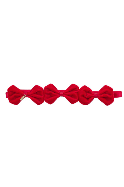 Tendu Velvet Wrap - Red