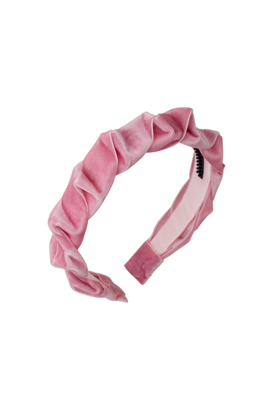 Velvet Ripple Headband - Rose