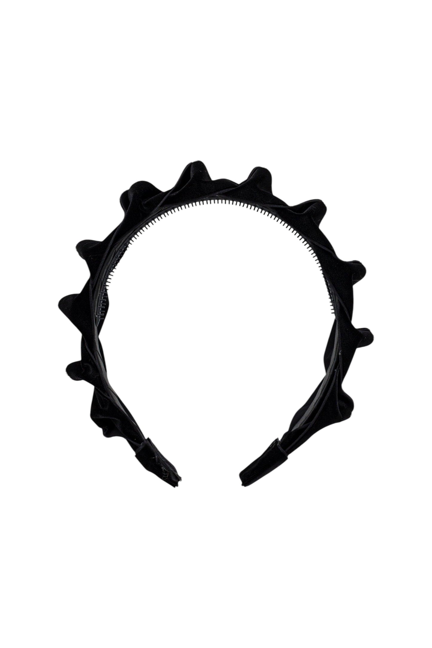 Velvet Ripple Headband - Black