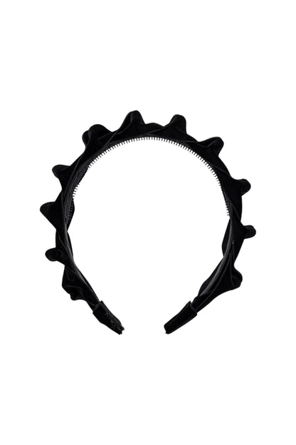 Velvet Ripple Headband - Black