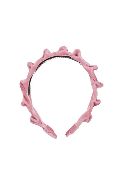 Velvet Ripple Headband - Rose