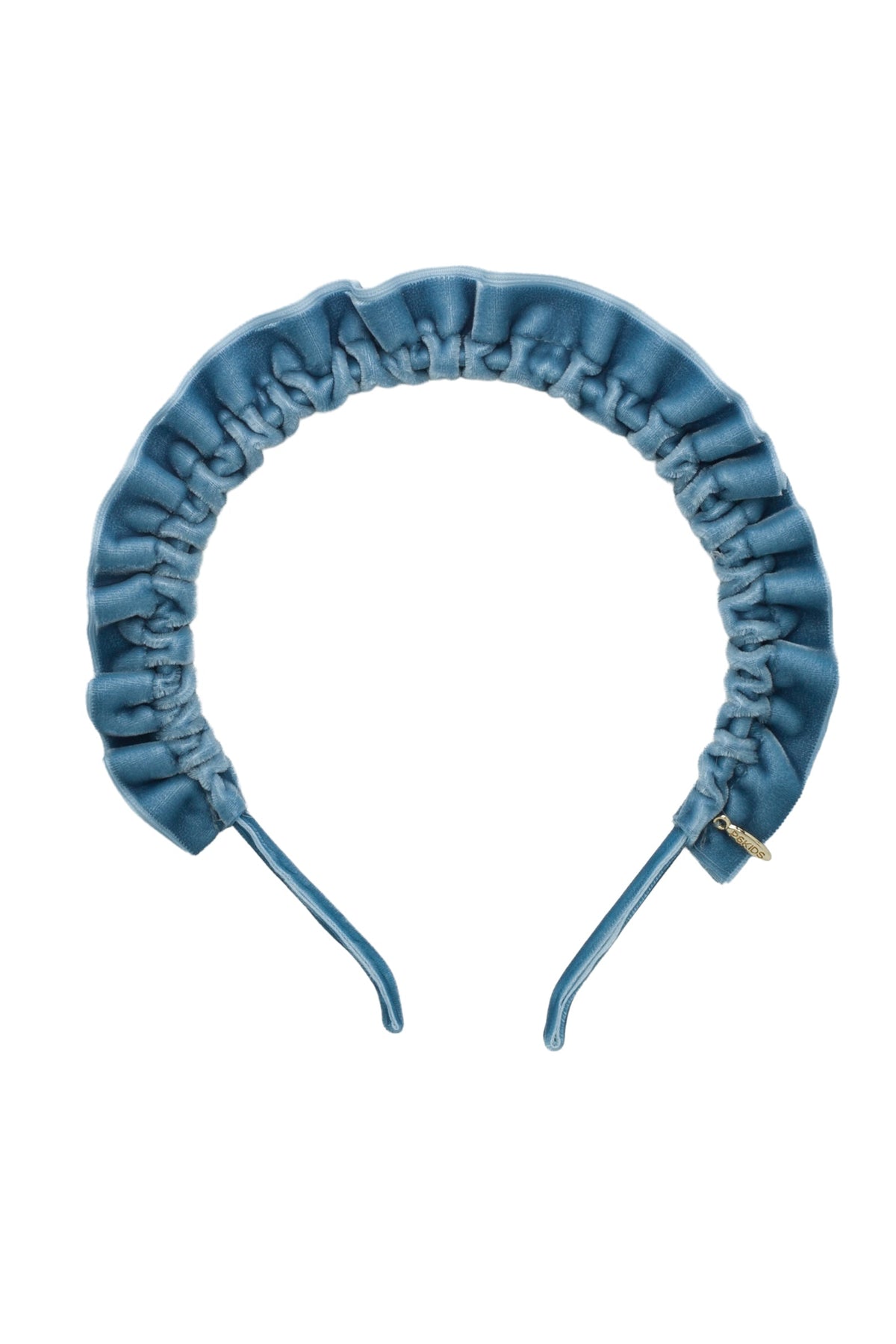 Tutu Velvet Headband - Blue Denim