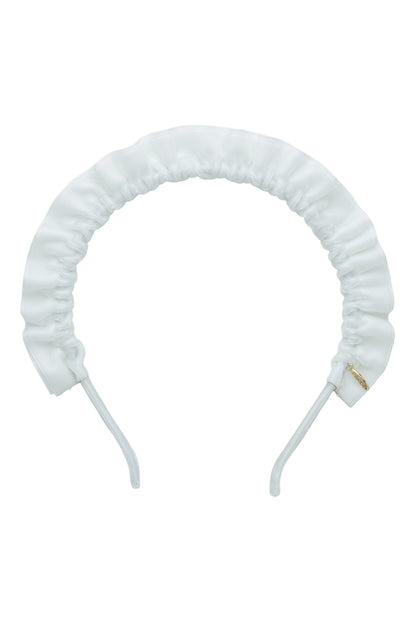 Tutu Velvet Headband - White