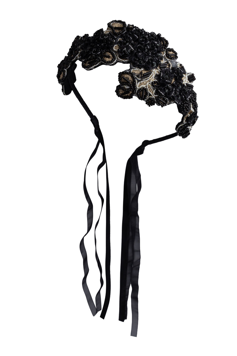 Blooming Icicles Headband - Black