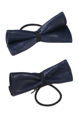 Butterfly Leather Clip/Pony (1 pc) - Navy - PROJECT 6, modest fashion