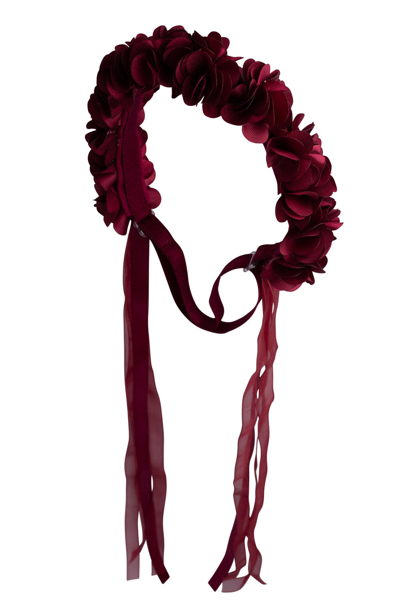 Carnation Wrap Wreath - Burgundy