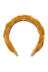 Coronation Day Headband - Gold Velvet - PROJECT 6, modest fashion