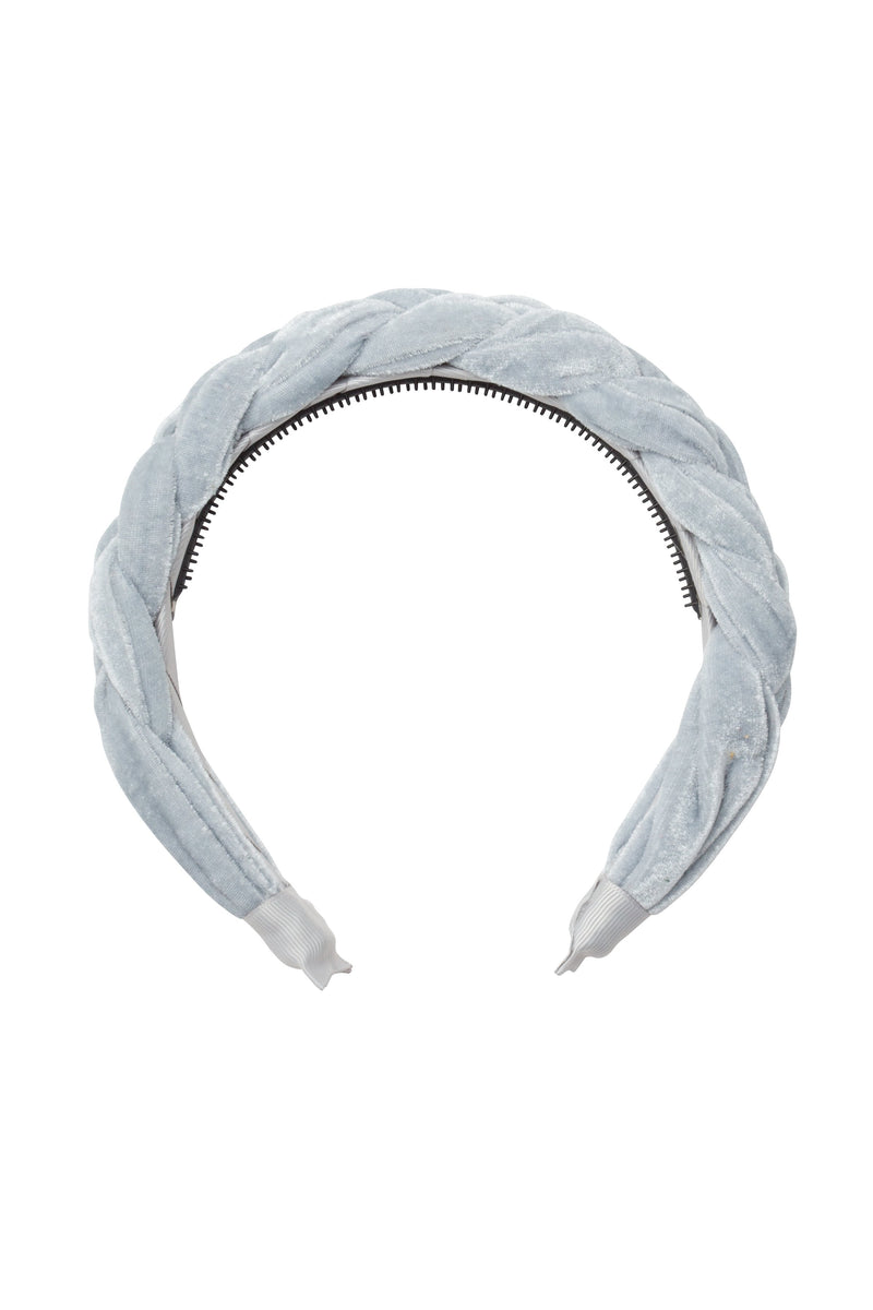 Coronation Day Headband - Light Blue Velvet - PROJECT 6, modest fashion