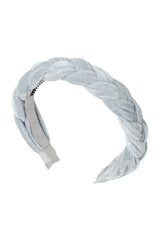 Coronation Day Headband - Light Blue Velvet - PROJECT 6, modest fashion