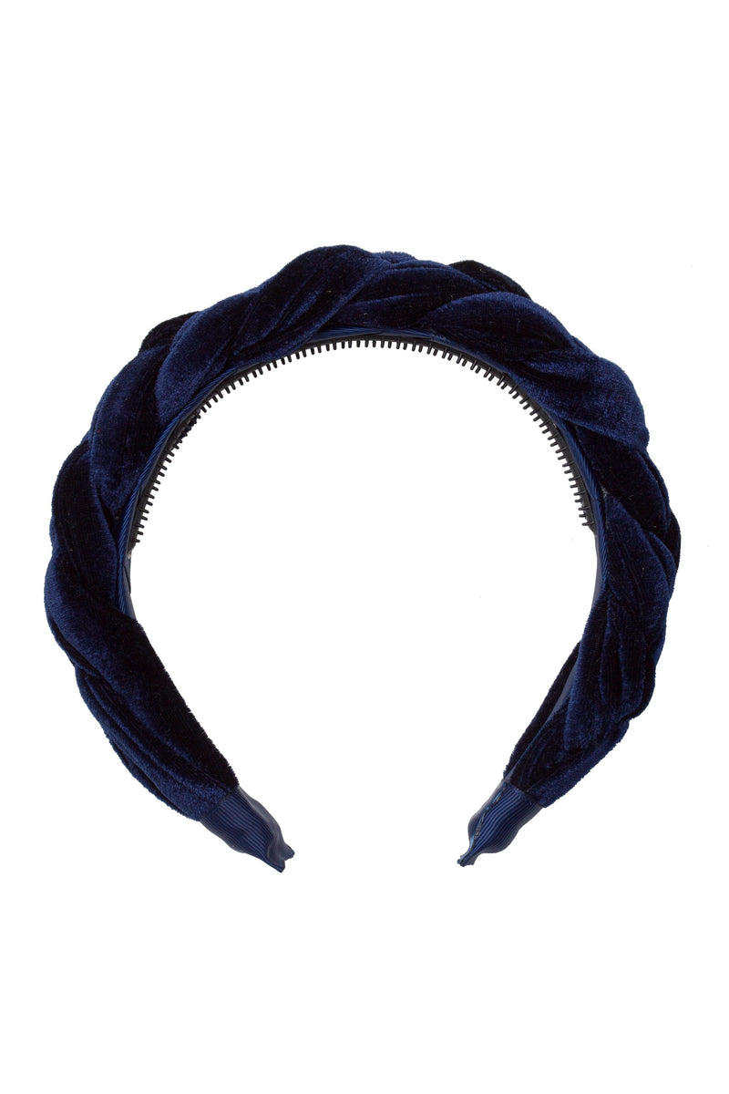 Coronation Day Headband - Navy Velvet - PROJECT 6, modest fashion