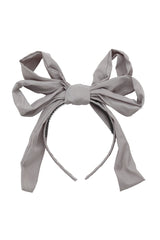 Double Party Bow Headband - Light Grey - PROJECT 6, modest fashion