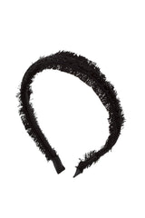 Flat Fringe Headband - Black - PROJECT 6, modest fashion