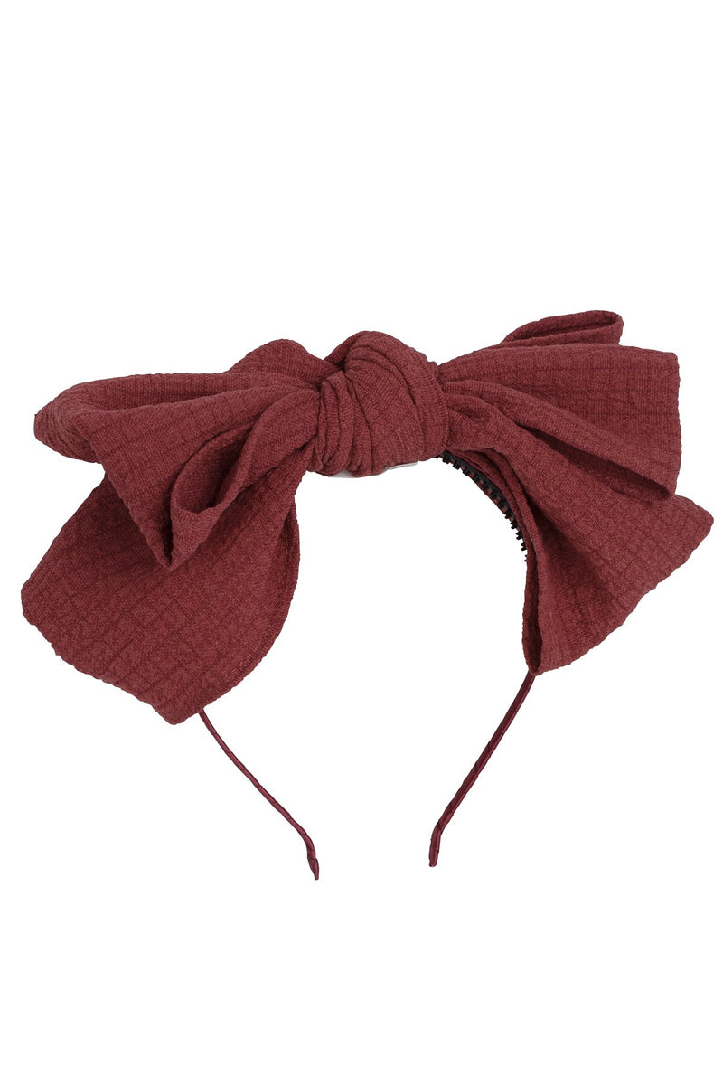 Floppy Muslin Headband - Berry - PROJECT 6, modest fashion