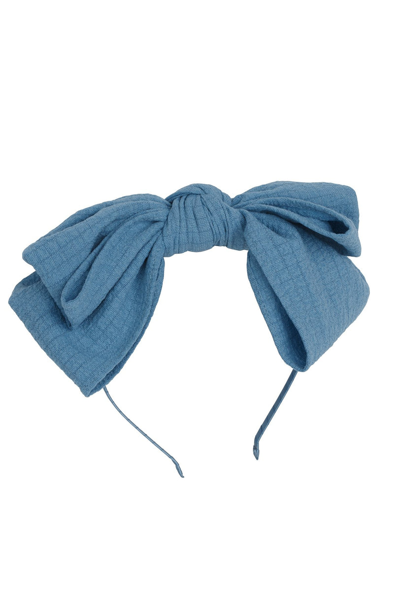 Floppy Muslin Headband - Smoke Blue - PROJECT 6, modest fashion
