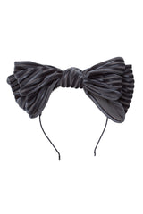 Floppy Velvet Stripe Headband - Charcoal - PROJECT 6, modest fashion