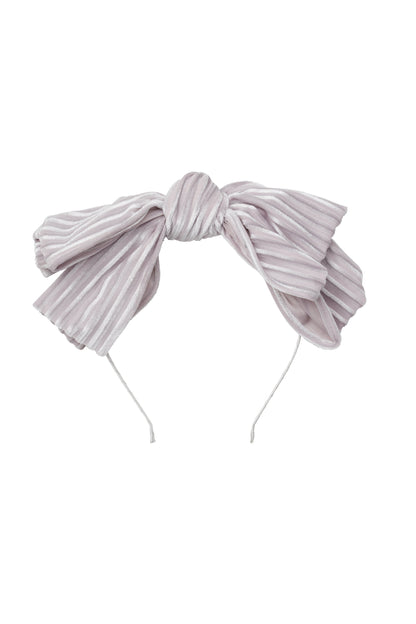 Floppy Velvet Stripe Headband - Silver - PROJECT 6, modest fashion